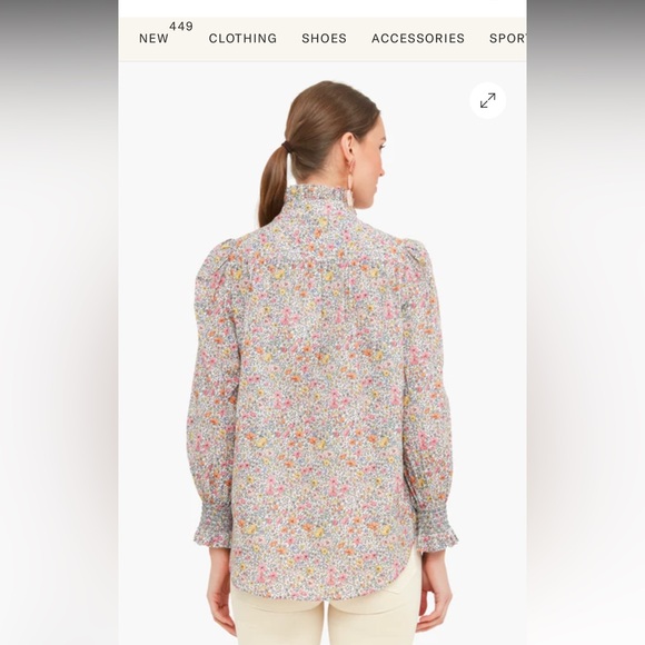 Tuckernuck Petite Poppy Teagan Popover Shirt - Picture 5 of 10